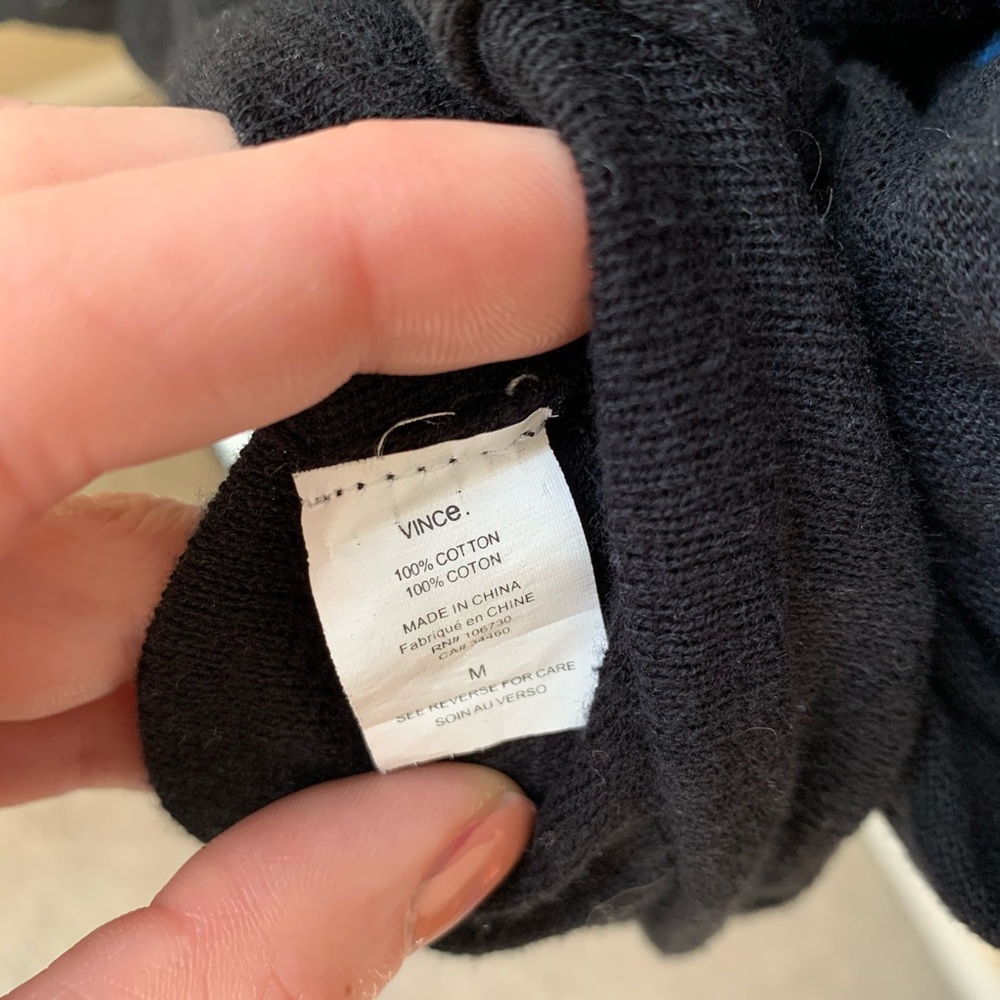 Vince | Women’s long sleeve color block shirt - Picture 6 of 6